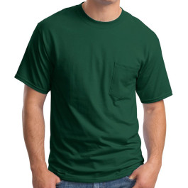 Hanes Beefy-T - 100% Cotton T-Shirt with Pocket