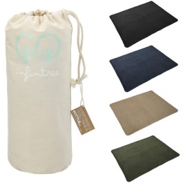 100% Recycled Pet Fleece Blanket With Canvas Pouch