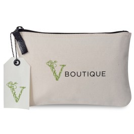 Avery Cotton Zippered Pouch