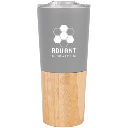 16 oz. Marlow Stainless Steel Tumbler with Bamboo Base