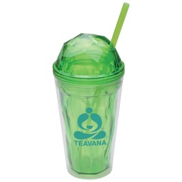 Geometric Domed Double Wall Acrylic Tumbler
