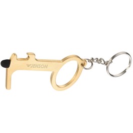 Brass Door Opener With Bottle Opener & Stylus