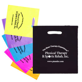 12 x 15 Frosted Die Cut Plastic Bag