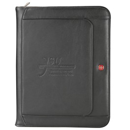 Wenger Exec Leather Zippered Padfolio Bundle Set