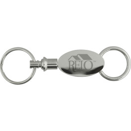 Promotional Elliptical Pull Apart Key Chain