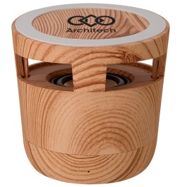 Woodgrain Wireless Charging Pad and Speaker