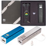 Imprinted Emergency Mobile Charger & Retractable Earbuds