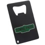Matte Black Powder Coated Credit Card Bottle Opener