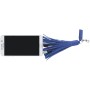 2-in-1 Charging Cables on Tassel Key Ring