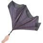 48" Recycled Pet Auto Open Plaid Inversion Umbrella