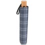 42" Recycled Pet Auto Open Plaid Folding Umbrella