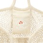 Riviera Cotton Mesh Market Bag With Zippered Pouch