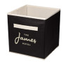 Monogrammed Folding Non-Woven Storage Bin