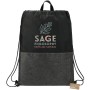 Ash Zippered Recycled Drawstring Bag