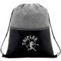 Color Basics Heathered Non-Woven Drawstring Bag