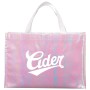 Iridescent Non-Woven Shopper Tote