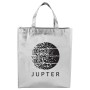 Metallic Lamianted Shopper Tote