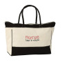 Custom Large Cotton Zip Tote