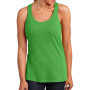 District Made Ladies Solid Gathered Racerback Tank
