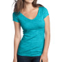 District - Juniors Extreme Heather V-Neck Tee
