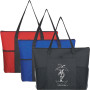 Logo Non-Woven Voyager Zippered Tote Bag