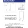 1/4" Large Distancing Barrier With Acrylic Legs