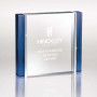 Personalized Blue and Aluminum Edged Rectangle
