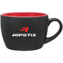 18 oz Bolzano Ceramic Two-Tone Mug Matte Black