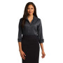 Red House Ladies 3/4-Sleeve Nailhead Non-Iron Button-Down Shirt