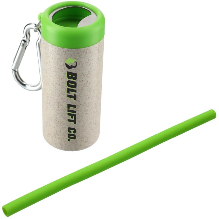 Reusable Straw In Bottle Opener Case