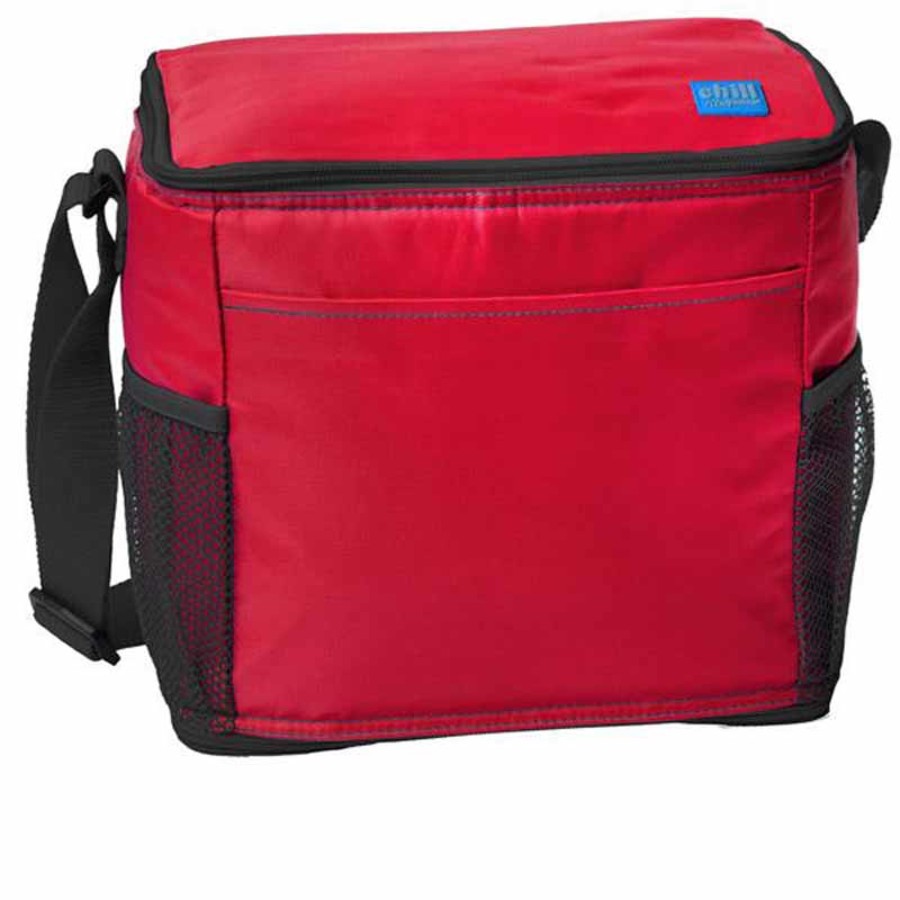 Imprinted 12-Can Cooler with Mesh Pockets