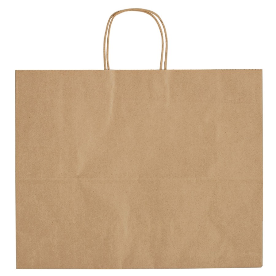 Kraft Paper Brown Shopping Bag - 16" x 12-1/2"