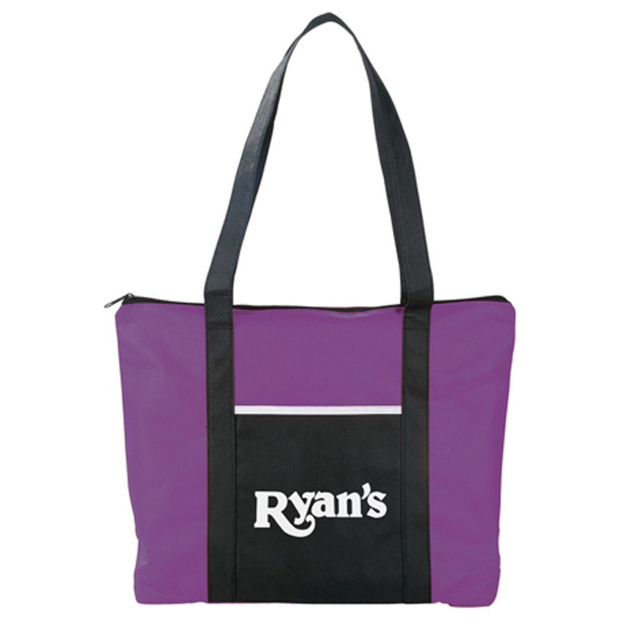 Timeline Non-Woven Zipper Business Tote