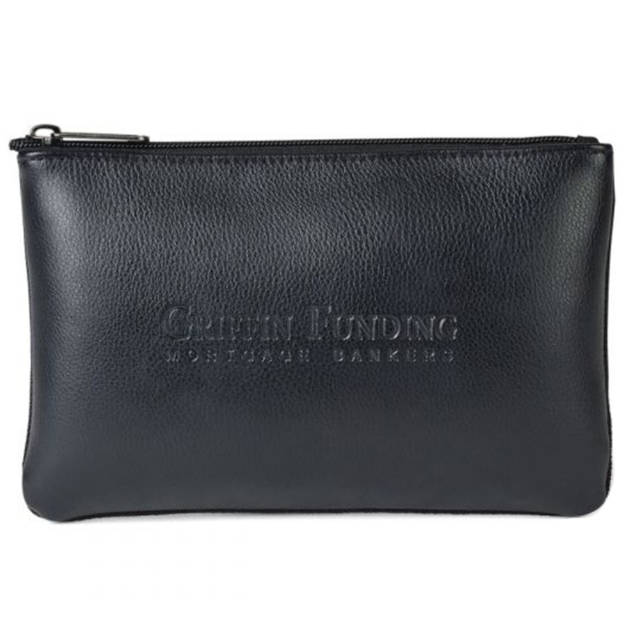 Travis and Wells Leather Zippered Pouch