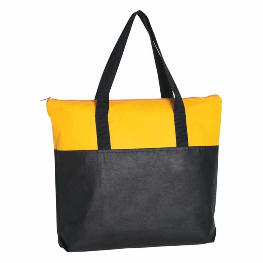 Custom Printed Non-Woven Zippered Tote Bag