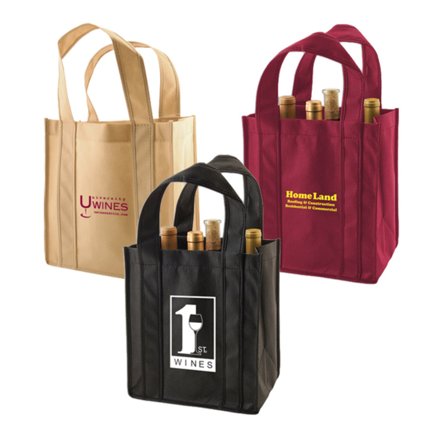 Customizable 6 Bottle Wine Totes