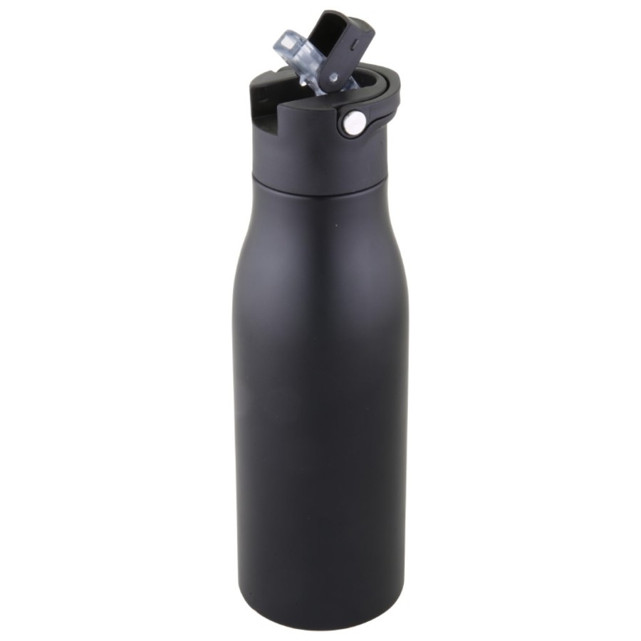 Adventurer 18 oz. Double Walled, Stainless Bottle with Pop Up Straw and Cover