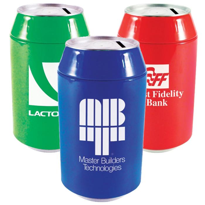 Printable Can U Save, Imprinted Can U Save, Promotional Cans
