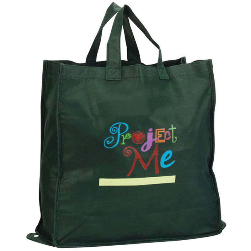 Logo Folding Tote, Promo Tote Bag, Custom Logo Grocery Bag.