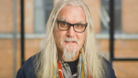 Much-loved comedian Billy Connolly in the Comic Relief video.