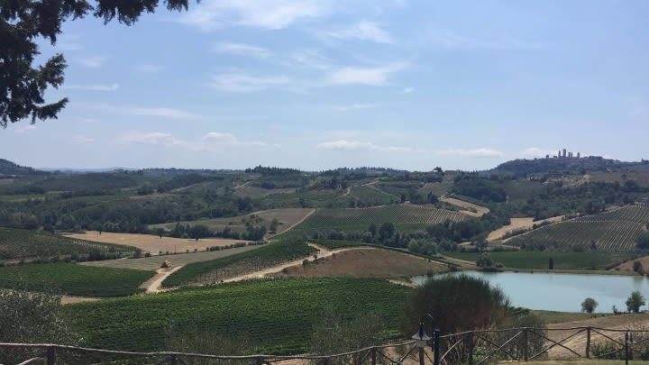 Tuscan view from San Gimignano.