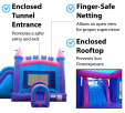 Pink Bounce House Slide