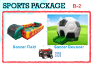 Soccer Football Bounce House Event Rental Package