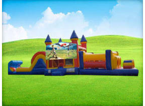50ft Baseball Obstacle w/ (Dry or Wet/Water Slide)