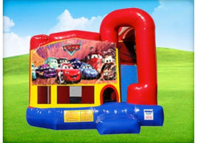 4in1 Cars Bounce House w/ Wet or Dry Slide