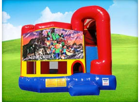 4in1 Minecraft Bounce House w/ Wet or Dry Slide