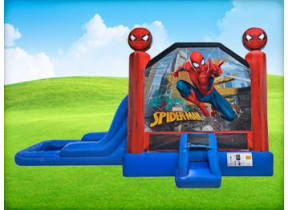 3in1 Spider Man EZ Bounce House Combo w/ Wet or Dry Slide