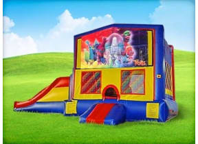3in1 Trolls Bounce House Moonwalk w/ Wet or Dry Slide