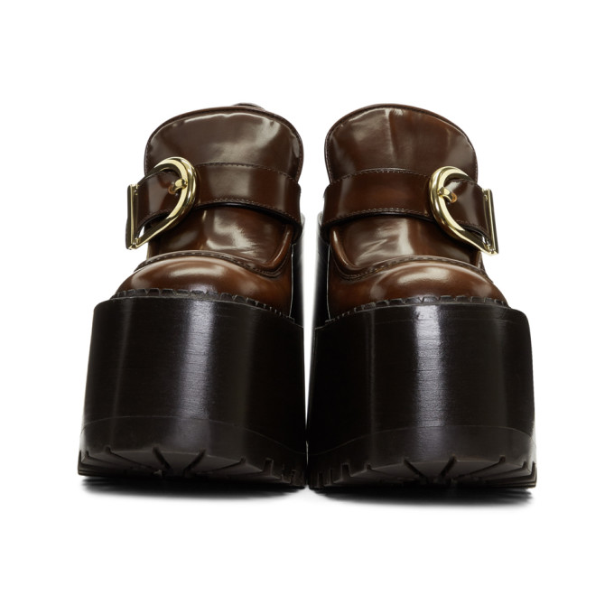 MARC JACOBS Brown Ruth Platform Loafers