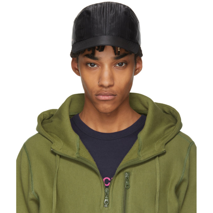 bianca chandon黑色logotype eight-panel帽子